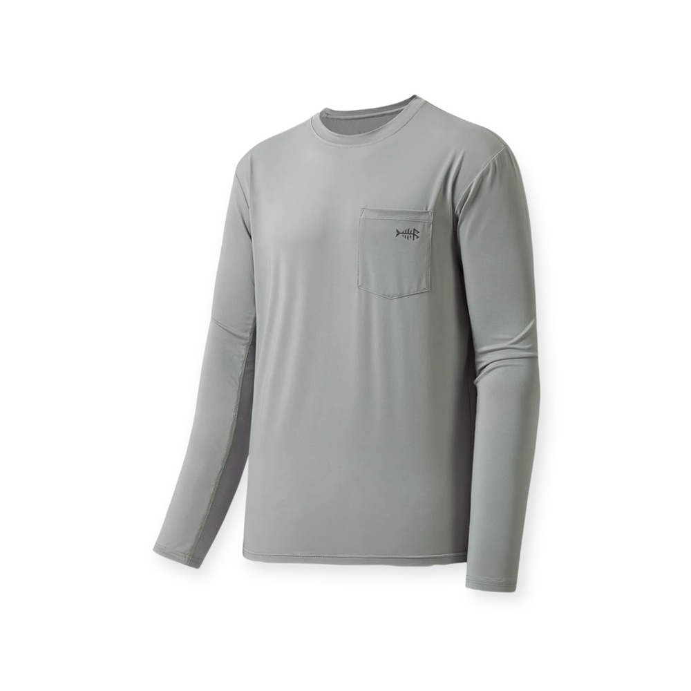 new Bassdash ☀︎︎ UPF 50+ Performance Fish Hike Sports Shirt ☀︎︎ Ash Grey XXL